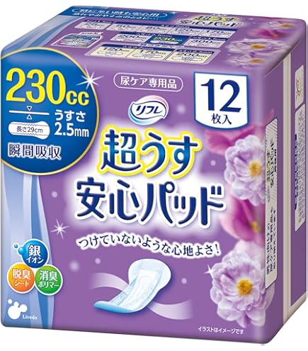 Amazon | リフレ 超うす 安心パッド 失禁 尿モレ 尿漏れシート 薄型